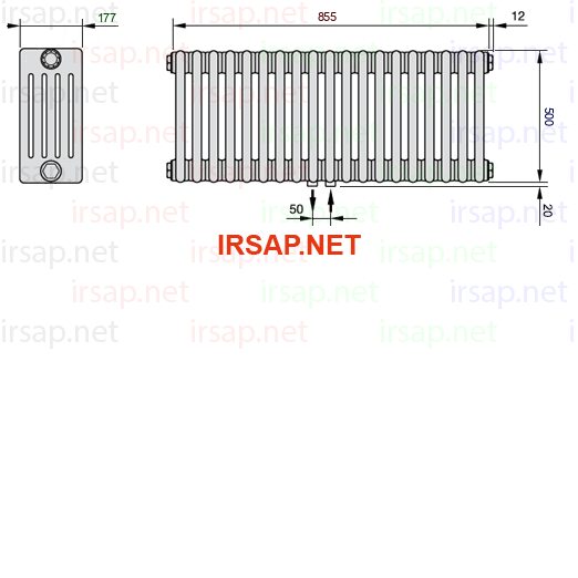 Радиатор IRSAP Tesi 50500/19 T50 CL 01